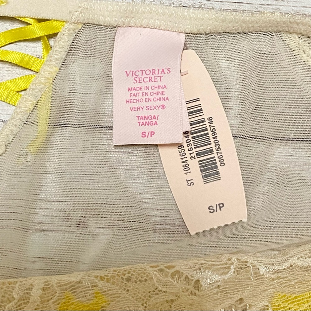 Victoria’s Secret Yellow and Nude Very Sexy Seduction Fashion Show Thong Panty - Picture 7 of 9